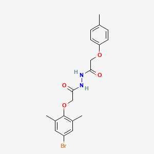 molecular formula C19H21BrN2O4 B4134660 2-(4-bromo-2,6-dimethylphenoxy)-N'-[(4-methylphenoxy)acetyl]acetohydrazide 