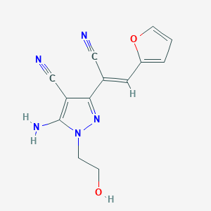 molecular formula C13H11N5O2 B413467 Cambridge id 5667722 
