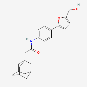 molecular formula C23H27NO3 B4134716 2-(1-adamantyl)-N-{4-[5-(hydroxymethyl)-2-furyl]phenyl}acetamide 