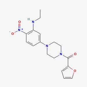 molecular formula C17H20N4O4 B4134717 N-ethyl-5-[4-(2-furoyl)-1-piperazinyl]-2-nitroaniline 