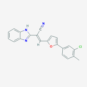 2-(1H-benzimidazol-2-yl)-3-[5-(3-chloro-4-methylphenyl)-2-furyl]acrylonitrile
