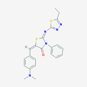 5-[4-(Dimethylamino)benzylidene]-2-[(5-ethyl-1,3,4-thiadiazol-2-yl)imino]-3-phenyl-1,3-thiazolidin-4-one