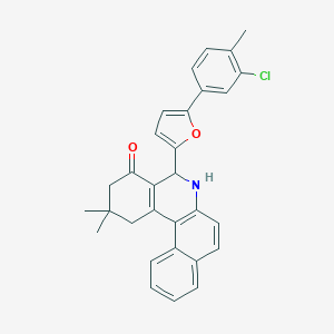 5-[5-(3-chloro-4-methylphenyl)-2-furyl]-2,2-dimethyl-2,3,5,6-tetrahydrobenzo[a]phenanthridin-4(1H)-one