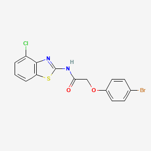 molecular formula C15H10BrClN2O2S B4134788 2-(4-bromophenoxy)-N-(4-chloro-1,3-benzothiazol-2-yl)acetamide 