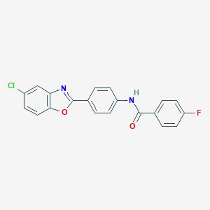N-[4-(5-chloro-1,3-benzoxazol-2-yl)phenyl]-4-fluorobenzamide
