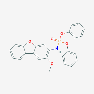 molecular formula C25H20NO5P B413483 Diphenyl 2-methoxydibenzo[b,d]furan-3-ylamidophosphate 