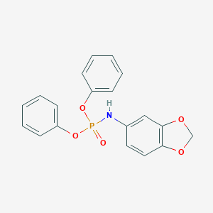 molecular formula C19H16NO5P B413484 Diphenyl 1,3-benzodioxol-5-ylamidophosphate 