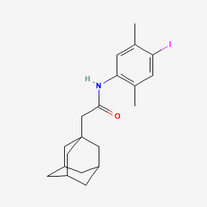 molecular formula C20H26INO B4134849 2-(1-adamantyl)-N-(4-iodo-2,5-dimethylphenyl)acetamide 