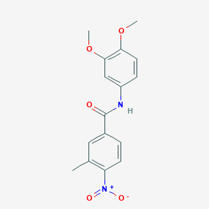 molecular formula C16H16N2O5 B413486 N-(3,4-dimethoxyphenyl)-3-methyl-4-nitrobenzamide 