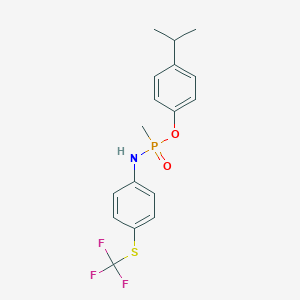 4-isopropylphenyl P-methyl-N-{4-[(trifluoromethyl)sulfanyl]phenyl}phosphonamidoate