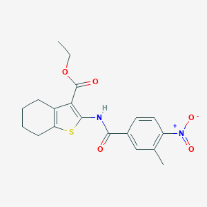 Ethyl 2-({4-nitro-3-methylbenzoyl}amino)-4,5,6,7-tetrahydro-1-benzothiophene-3-carboxylate