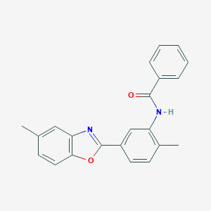N-[2-methyl-5-(5-methyl-1,3-benzoxazol-2-yl)phenyl]benzamide