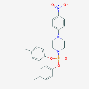 Bis(4-methylphenyl) 4-{4-nitrophenyl}-1-piperazinylphosphonate