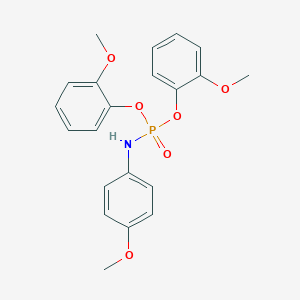molecular formula C21H22NO6P B413496 Bis(2-methoxyphenyl) 4-methoxyphenylamidophosphate 