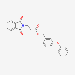 molecular formula C24H19NO5 B4134964 3-phenoxybenzyl 3-(1,3-dioxo-1,3-dihydro-2H-isoindol-2-yl)propanoate 