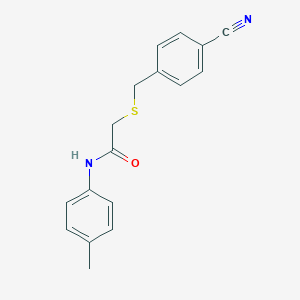 2-[(4-cyanobenzyl)sulfanyl]-N-(4-methylphenyl)acetamide