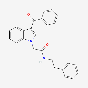 molecular formula C25H22N2O2 B4134986 2-(3-benzoyl-1H-indol-1-yl)-N-(2-phenylethyl)acetamide 