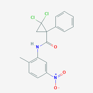 2,2-dichloro-N-{5-nitro-2-methylphenyl}-1-phenylcyclopropanecarboxamide