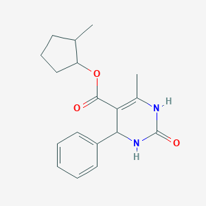 2-Methylcyclopentyl 6-methyl-2-oxo-4-phenyl-1,2,3,4-tetrahydro-5-pyrimidinecarboxylate