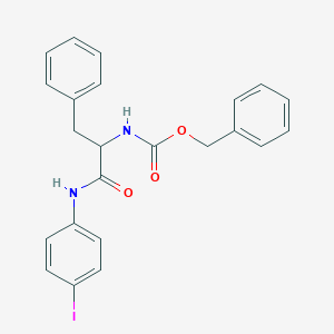 molecular formula C23H21IN2O3 B413519 Benzyl 1-benzyl-2-(4-iodoanilino)-2-oxoethylcarbamate 