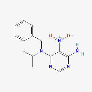 molecular formula C14H17N5O2 B4135211 N-benzyl-N-isopropyl-5-nitro-4,6-pyrimidinediamine 