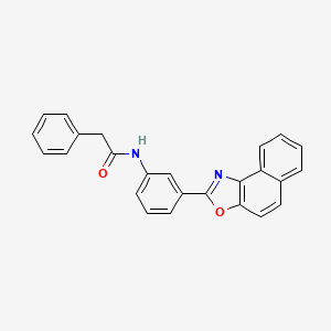 molecular formula C25H18N2O2 B4135234 N-(3-naphtho[1,2-d][1,3]oxazol-2-ylphenyl)-2-phenylacetamide 