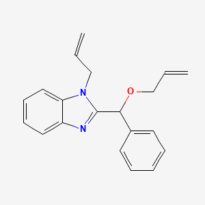 molecular formula C20H20N2O B4135240 1-allyl-2-[(allyloxy)(phenyl)methyl]-1H-benzimidazole 