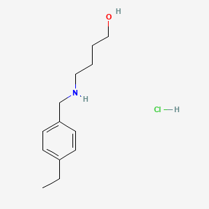 molecular formula C13H22ClNO B4135249 4-[(4-ethylbenzyl)amino]-1-butanol hydrochloride 