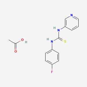 molecular formula C14H14FN3O2S B4135341 N-(4-fluorophenyl)-N'-3-pyridinylthiourea acetate 