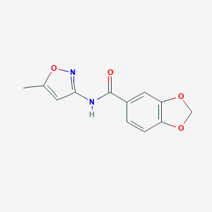 N-(5-methyl-3-isoxazolyl)-1,3-benzodioxole-5-carboxamide