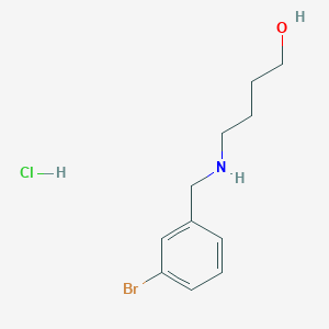 molecular formula C11H17BrClNO B4135358 4-[(3-bromobenzyl)amino]-1-butanol hydrochloride 