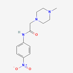 molecular formula C13H18N4O3 B4135359 2-(4-methyl-1-piperazinyl)-N-(4-nitrophenyl)acetamide 