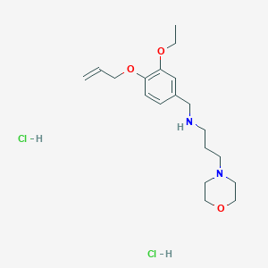 molecular formula C19H32Cl2N2O3 B4135370 N-[4-(allyloxy)-3-ethoxybenzyl]-3-(4-morpholinyl)-1-propanamine dihydrochloride 