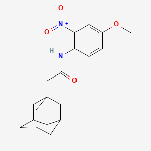 molecular formula C19H24N2O4 B4135385 2-(1-adamantyl)-N-(4-methoxy-2-nitrophenyl)acetamide 