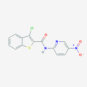 molecular formula C14H8ClN3O3S B413539 3-chloro-N-(5-nitropyridin-2-yl)-1-benzothiophene-2-carboxamide 