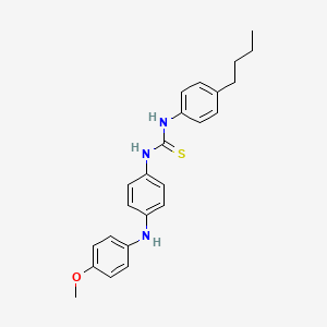 molecular formula C24H27N3OS B4135414 N-(4-butylphenyl)-N'-{4-[(4-methoxyphenyl)amino]phenyl}thiourea 