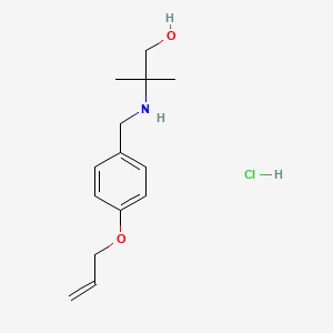 molecular formula C14H22ClNO2 B4135422 2-{[4-(allyloxy)benzyl]amino}-2-methyl-1-propanol hydrochloride 