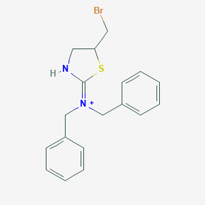 N,N-dibenzyl-5-(bromomethyl)-1,3-thiazolidinium-2-amine