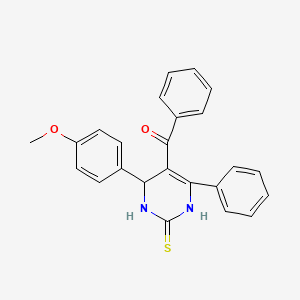 molecular formula C24H20N2O2S B4135438 [4-(4-methoxyphenyl)-6-phenyl-2-thioxo-1,2,3,4-tetrahydro-5-pyrimidinyl](phenyl)methanone 