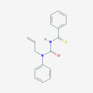 molecular formula C17H16N2OS B4135444 N-{[allyl(phenyl)amino]carbonyl}benzenecarbothioamide 