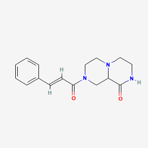molecular formula C16H19N3O2 B4135457 8-[(2E)-3-phenylprop-2-enoyl]hexahydro-2H-pyrazino[1,2-a]pyrazin-1(6H)-one 