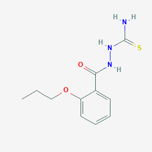 molecular formula C11H15N3O2S B4135463 2-(2-propoxybenzoyl)hydrazinecarbothioamide 