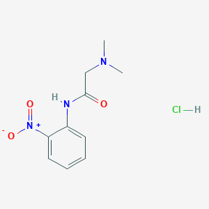 molecular formula C10H14ClN3O3 B4135475 N~2~,N~2~-dimethyl-N~1~-(2-nitrophenyl)glycinamide hydrochloride 