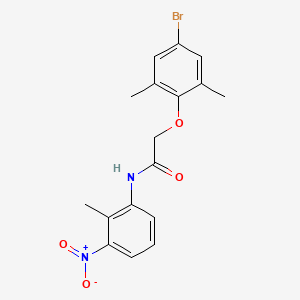 molecular formula C17H17BrN2O4 B4135519 2-(4-bromo-2,6-dimethylphenoxy)-N-(2-methyl-3-nitrophenyl)acetamide 