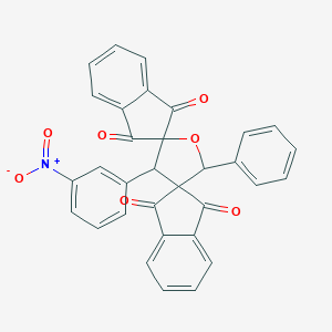 molecular formula C32H19NO7 B413563 3'-(3-Nitrophenyl)-5'-phenyldispiro[indene-2,2'-furan-4',2''-indene]-1,1'',3,3''-tetrone 