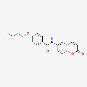 molecular formula C20H19NO4 B4135646 4-butoxy-N-(2-oxo-2H-chromen-6-yl)benzamide 