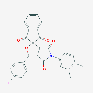 5-(3,4-dimethylphenyl)-1-(4-iodophenyl)-3a,6a-dihydrosprio[1H-furo[3,4-c]pyrrole-3,2'-(1'H)-indene]-1',3',4,6(2'H,3H,5H)-tetrone