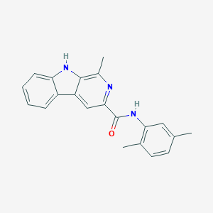molecular formula C21H19N3O B413571 1-Methyl-9H-beta-carboline-3-carboxylic acid (2,5-dimethyl-phenyl)-amide 