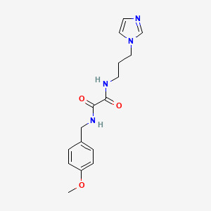 molecular formula C16H20N4O3 B4135734 N-[3-(1H-imidazol-1-yl)propyl]-N'-(4-methoxybenzyl)ethanediamide 