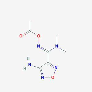 N'-(acetyloxy)-4-amino-N,N-dimethyl-1,2,5-oxadiazole-3-carboximidamide